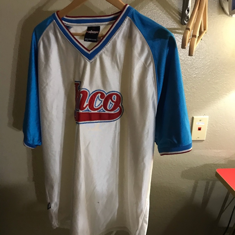 Have 2 jnco Jean jerseys 1. White   1. Blue
